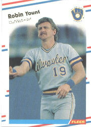 1988 Fleer Baseball Cards      178     Robin Yount